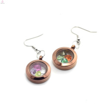 Bijoux de boucles d&#39;oreilles en chocolat de styles spéciaux, boucles d&#39;oreilles rondes charmes de conception supérieure